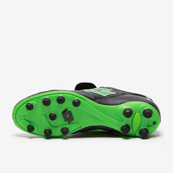 Lotto Stadio OG II FG Size 6.5 Soccer Cleats Black Spring Green 215017 1NI New Lotto Stadio OG 215017-1NI Unisex 6.5 Black Spring Green FG  main image 2
