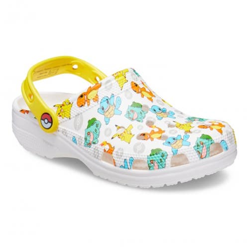 Crocs Classic Pokemon II 207765-94S Clog Unisex M7/W9 White Casual Shoes VER1568