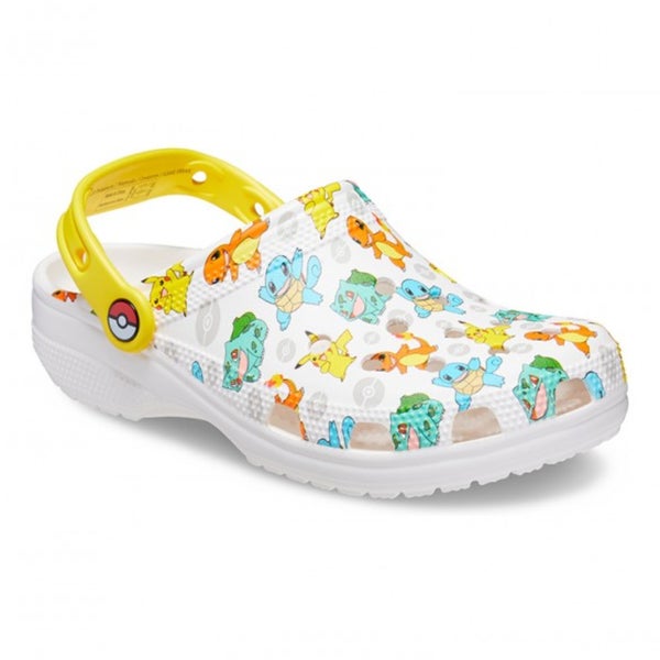 Crocs Classic Pokemon II 207765-94S Clog Unisex M7/W9 White Casual Shoes VER1568