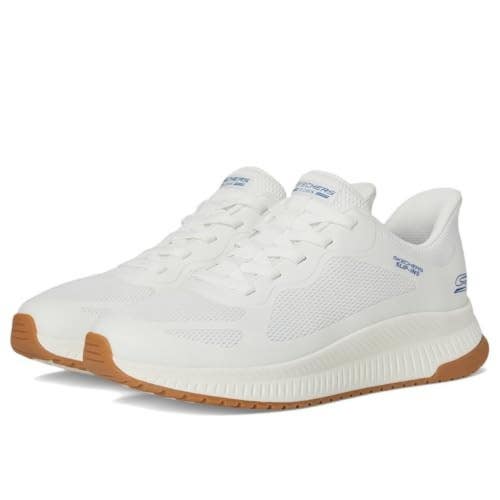 Skechers BOBS Sport Squad Chaos 4 118423-WHT Men's 9 White Casual Shoes VER1551