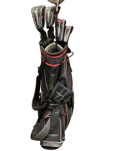 Used Adams Golf SPEEDLINE FAST 12 Mens Package Set RH Black And Red 12 Piece 11347-S000265526