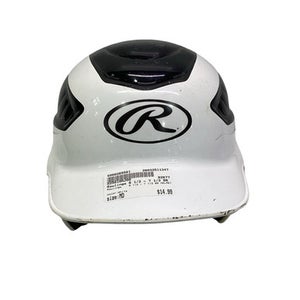 Used Rawlings 6 1/2 - 7 1/2 BB HELMET Batting Helmet No Mask White MD 11347-S000265581