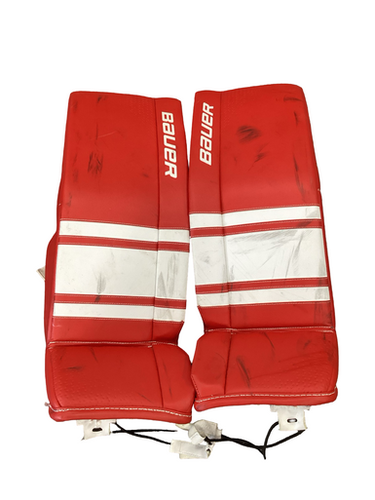 Used Bauer GSX Goalie Leg Pads Inter Red 31" 11613-S000178692