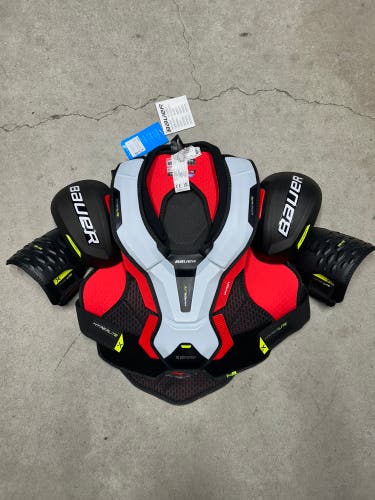 Senior Large Bauer Vapor Hyperlite NHL Montreal Canadiens Pro Stock Shoulder Pads (New)