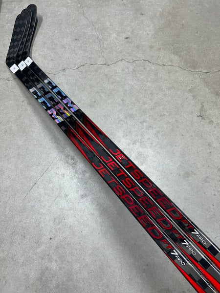3 PACK 95 Flex P29 Senior CCM Jetspeed FT7 Pro Right Hand Hockey Stick Pro Stock (New)
