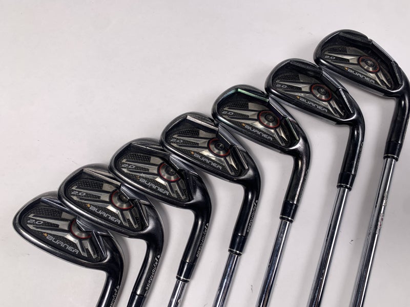 TaylorMade Burner 2.0 Iron Set 4-PW 85g Regular Steel Mens RH