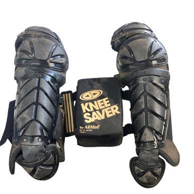 Used Adidas LEG GUARDS Catchers Leg Guards Black Youth 11760-S000089320