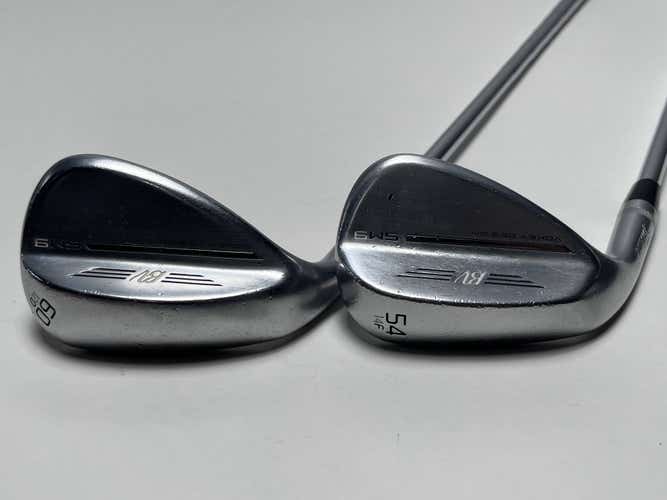 Titleist Vokey SM9 Tour Chrome Wedge Set 54* 14 60* 12 880 AMC Stiff Steel LH