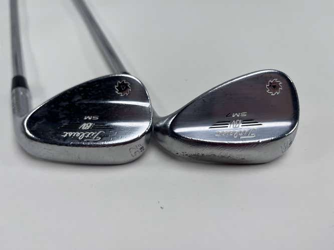 Titleist Vokey SM7 Tour Chrome Wedge Set 52* 8 56* 8 Wedge Steel Mens RH