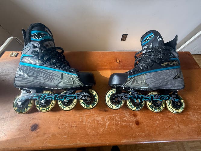 Mission Axiom T7 Inline Skates Regular Width Size 10.5 (Used)