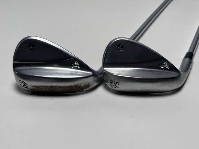 TaylorMade Milled Grind 4 Chrome Wedge Set 56* 14 | 60* 10 DG S400 Stiff LH