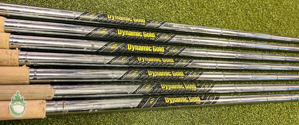 Dynamic Gold MID 115g 4-PW X100 Extra Stiff Flex Steel Iron Set Shafts