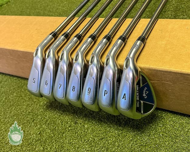 Used RH Callaway Big Bertha B21 Irons 5-PW/AW RCH 65g Regular Graphite Golf Set