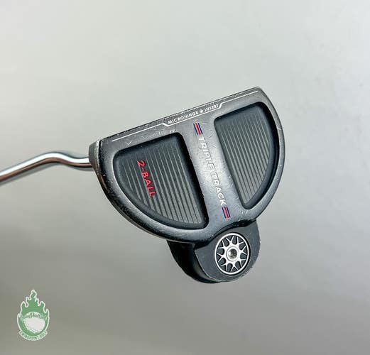 Used Left Handed Odyssey Triple Track 2-Ball 35" Putter Stoke Lab Golf Club