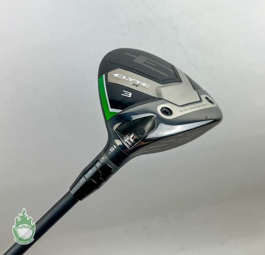 Right Handed Callaway ELYTE X 3 Wood 15* Cypher 5.0 Senior Graphite Golf Club