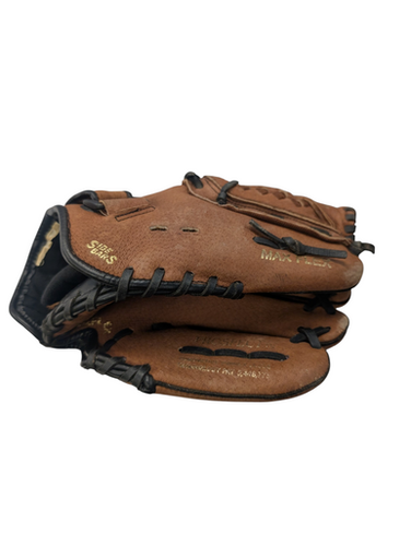 Used Mizuno POWER CLOSE BB/SB Glove RH Throw Brown 11" 11863-S000025518