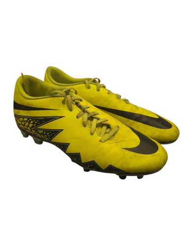 Used Nike HYPERVENOM Soccer Cleats Yellow Senior 10.5 11863-S000025486