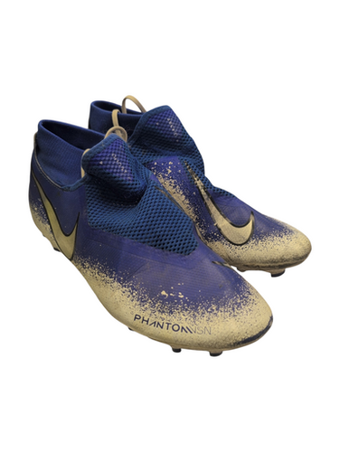 Used Nike PHANTOM ISN Soccer Cleats Royal Blue Senior 11.5 11863-S000025484