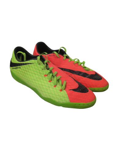 Used Nike Hypervenom Soccer Indoor Shoes Green Senior 10.5 11863-S000025489