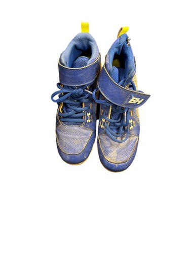 Used Under Armour BH BLUE AND WHITE BB/SB Cleats Royal Blue Junior 04 11863-S000025469