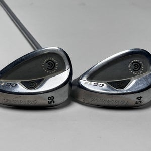 Cleveland CG14 Wedge Set 54* 12 58* 12 Wedge Steel Mens RH