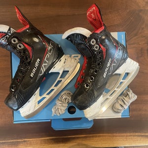 2023 Bauer Vapor 3X Pro Hockey Skates (Black/Red) Regular Width 11.5 (Used)