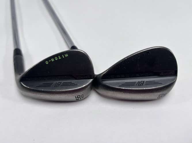 Titleist Vokey SM8 Jet Black Wedge Set 56* 10 60* 10 Wedge Steel Mens RH