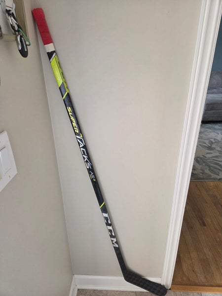 Senior CCM Super Tacks AS3 Pro Left Hand Hockey Stick P92M 80 Flex Pro Stock (Used)