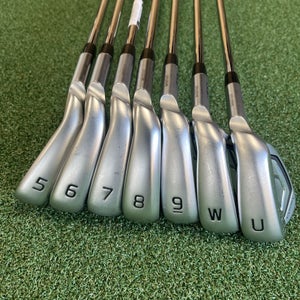 PING G440 Iron Set 5-PW,UW Black Dot Steel Shafts AWT R Regular Flex Golf Clubs