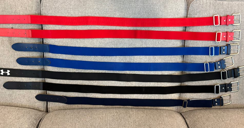 7 belts varying colors (Used)