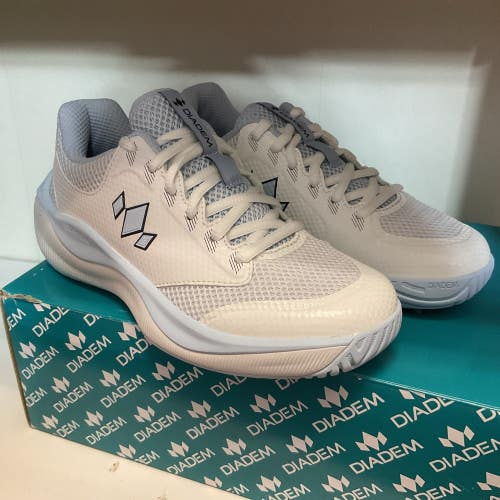 Womens Court Flo White/Sky Size 5.5