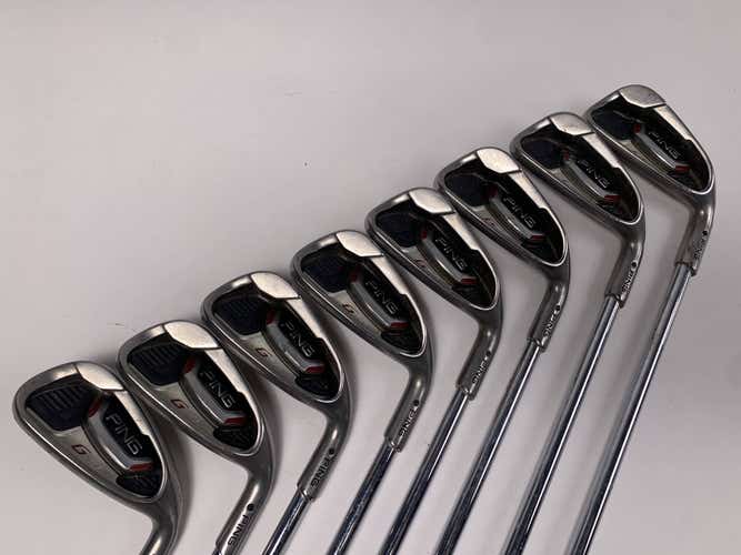 Ping G20 Iron Set 4-PW Black Dot CFS Regular Steel Mens RH