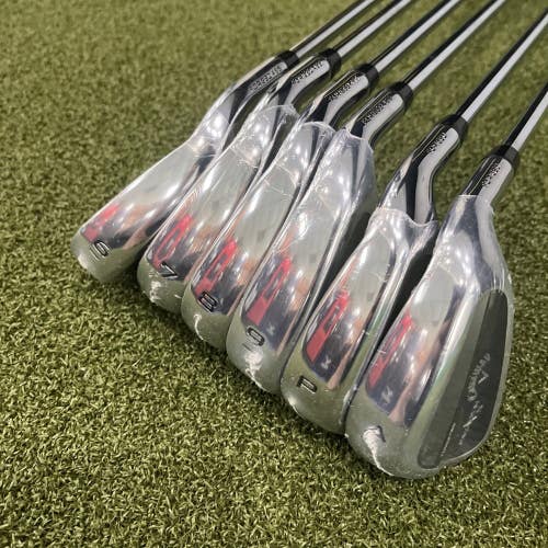 NEW CALLAWAY PARADYM X 6-AW IRON SET W/ ELEVATE MPH 85 REGULAR FLEX Golf Clubs