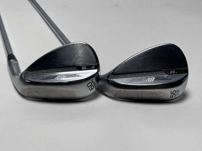 Titleist Vokey SM8 Tour Chrome Wedge Set 56* 10 60* 8 Wedge Steel Mens RH
