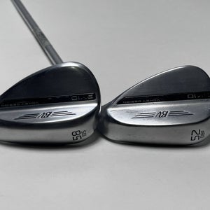Titleist Vokey SM10 Tour Chrome Wedge Set 54* 8 58* 10 Vokey Wedge Steel Mens RH