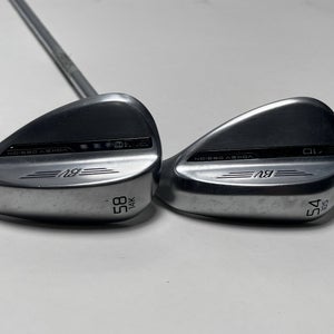 Titleist Vokey SM10 Tour Chrome Wedge Set 54* 10 58* 14 Vokey Steel Mens RH