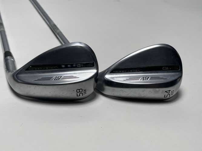 Titleist Vokey SM10 Tour Chrome Wedge Set 54* 10 58* 14 Vokey Steel Mens RH