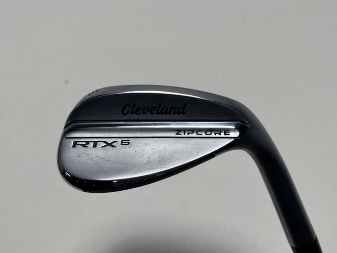 Cleveland RTX 6 ZipCore Tour Satin Wedge 56* 10 Bounce Mid Spinner Steel Mens RH