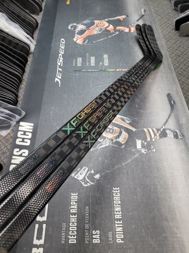 3 PACK | P28M | 85 Flex NEW! Senior CCM XF Ghost Left Hand NHL Hockey Stick Pro Stock