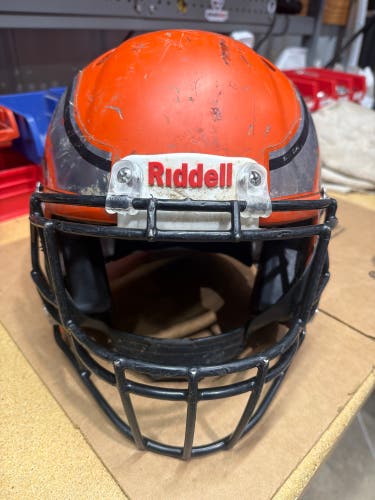 USED RIDDELL SPEED ICON ADULT HELMET - LARGE - FLAT ORANGE