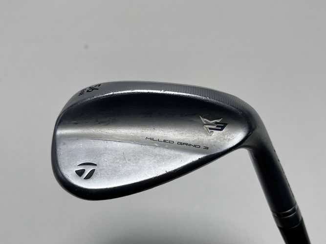 TaylorMade Milled Grind 3 Raw Chrome Wedge 56* 8 Bounce LB S200 Steel RH
