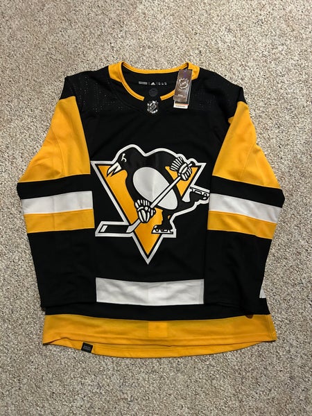New Adidas Pittsburgh Penguins Authentic NHL Home Jersey Size 50 Med NWT