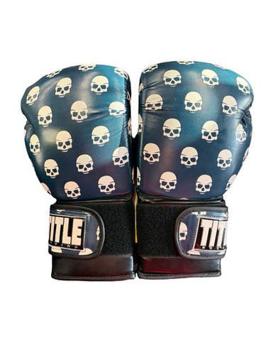 Used Title Boxing Gloves Navy Blue LG 10299-S000307962