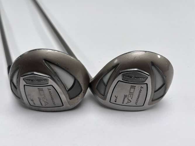 Adams Idea A12 OS 3 & 7 Fairway Wood Set 15* 21* Idea Womens 45g Ladies RH