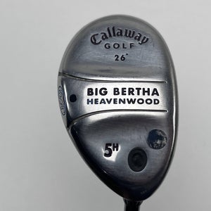 Callaway Big Bertha Heavenwood 5 Hybrid 26* Gems 55w 55g Ladies Womens RH