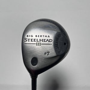 Callaway Steelhead III 7 Fairway Wood 21* System III Ladies Graphite Womens LH