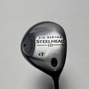 Callaway Steelhead III 7 Fairway Wood 21* System III Ladies Graphite Womens RH