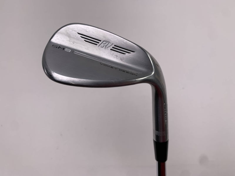 Titleist Vokey SM9 Tour Chrome Wedge 54* 14 Bounce F-Grind Wedge Steel Mens RH