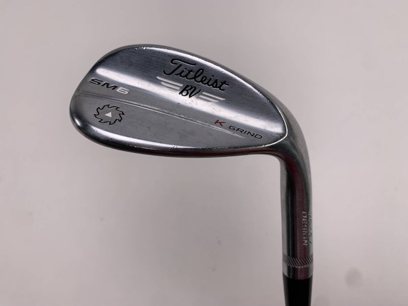 Titleist Vokey SM6 Tour Chrome Wedge 58* 12 Bounce K-Grind Wedge Steel Mens RH
