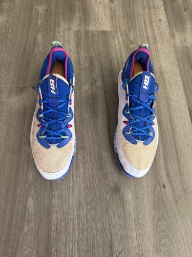 Blue Men's Size M 9.5 (W 10.5) Under Armour Bryce harper Low Top Molded Cleats (Used)